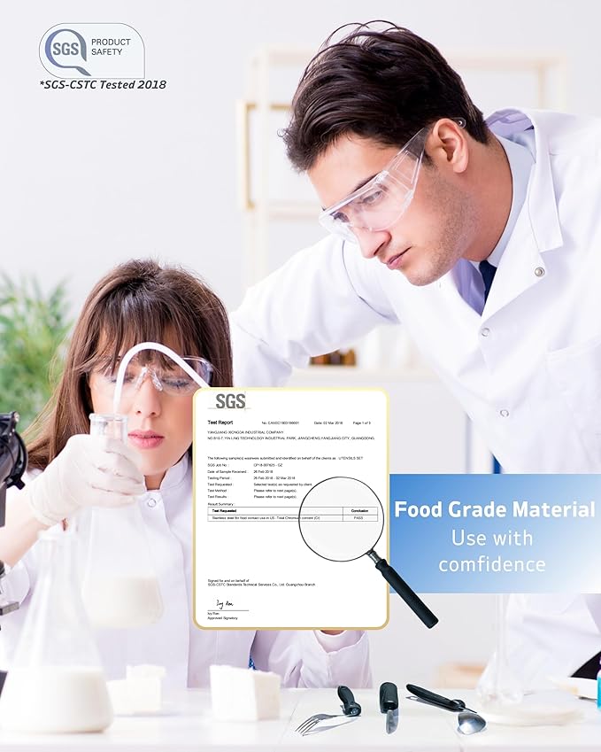 4-Piece Adaptive Utensils Set - 42°Angled Parkinsons Utensils, Weighted Utensils for Tremors and Parkinsons Patients, Blue (Left-Handed)