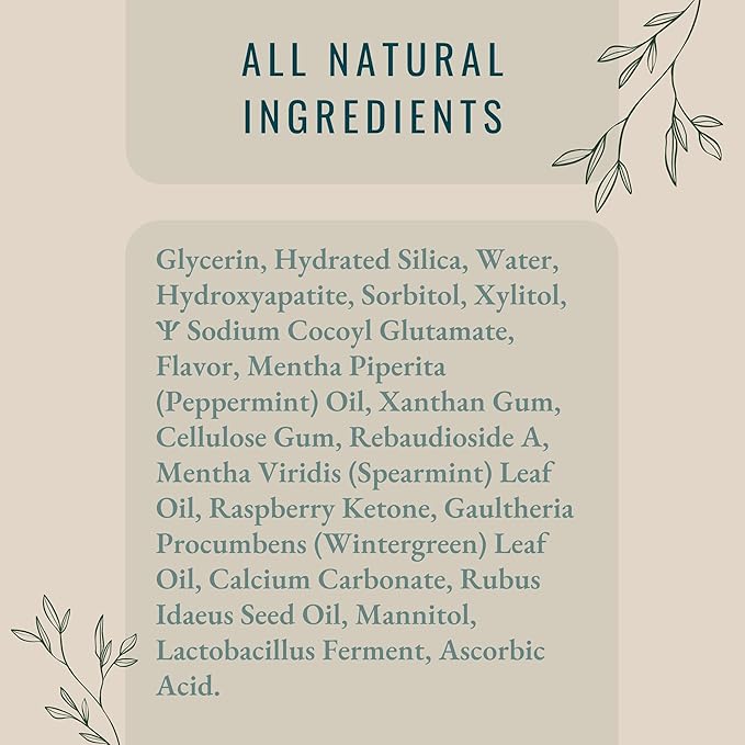 pH Balancing Toothpaste | Natural Vanilla Mint Flavor | Fluoride-Free | SLS-Free | Gentle Whitening | Supports Healthy Oral Microbiome | 3 Pack