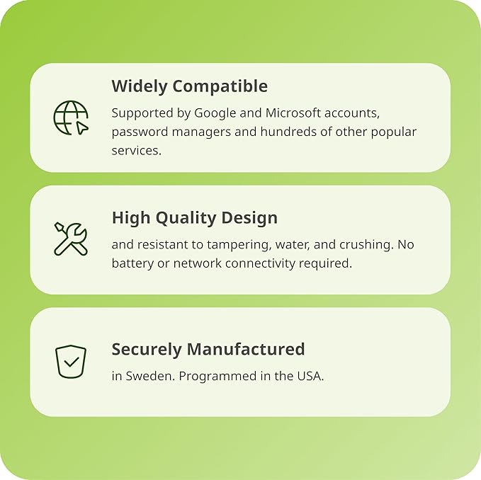 Yubico - YubiKey 5 NFC - Multi-Factor authentication (MFA) Security Key and passkey, Connect via USB-A or NFC, FIDO Certified - Protect Your Online Accounts