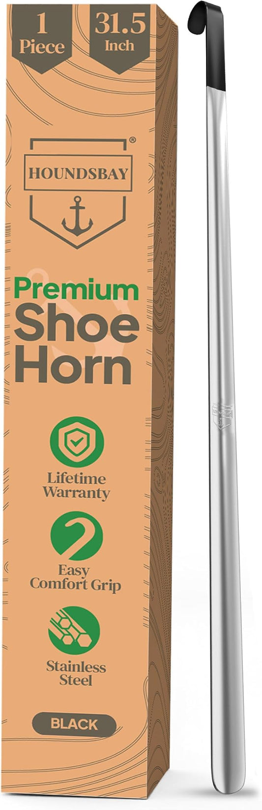Shoe Horn Long Handle for Seniors - Long Handled Shoe Horn for Boots and Shoes - Long Metal Shoe Horn for Women, Men & Kids - Extra long Shoes Horn, Metal Shoe Horn Long Handle, Shoe Spoon Long Handle
