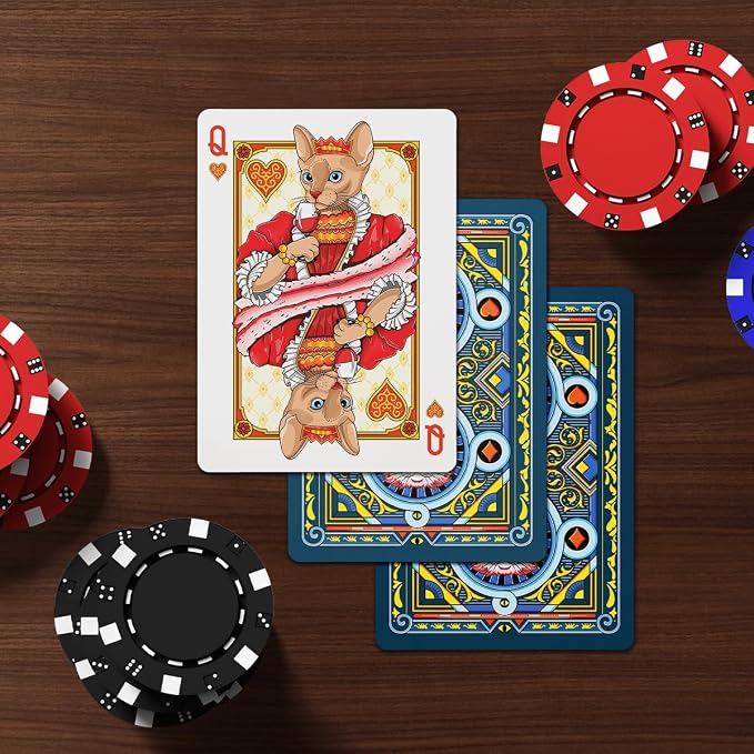99FOX Noblific Cats Playing Cards for Adults Teens Friends Family Animal Lovers Gifts