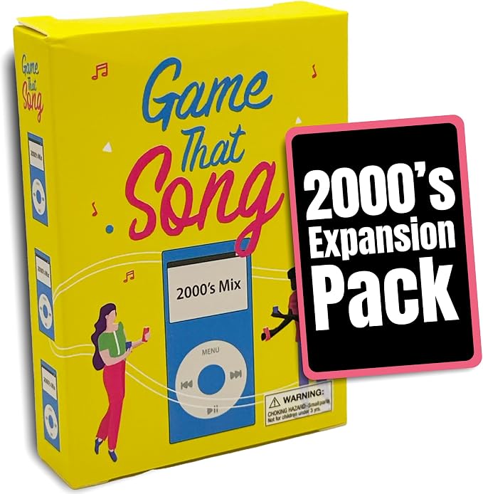 Game That Song 2000's Mix Expansion - 50 New Cards - Music Card Game for Family, Adults, and Teens. Hilarious, Addictive, and Competitive Fun for Game Nights!