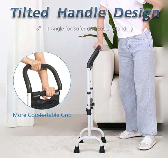 Stand Assist Updated-Mobility Standing Aid Rail for Couch, Chair, Bedside, Toilet. Assistance Handle for People with Limited Mobility. Safety Grab Bar for Standing, Walking, Up and Down The Stairs