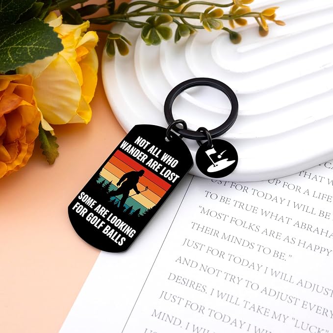 Golf Gifts for Men Funny Golf Keychain Gifts for Him Golfing Accessories