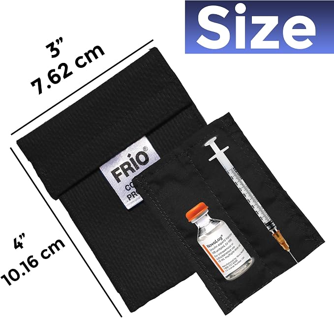 FRIO Cooling Wallet - Insulin & GLP-1 Cooler for 45+ Hours - Black - Mini