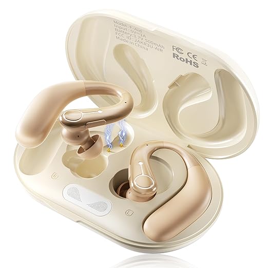 Hearing Aids, Hearing Aids for Seniors with Automatic Noise Cancelling for the Hearing Loss, Rechargeable Bluetooth Hearing Amplifiers with APP Volume Control, Premium Comfort Design and Wear