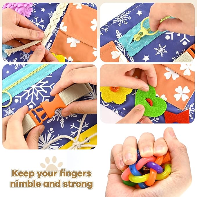 Fidget Blanket and Muff Dog for Adults with Dementia,Alzheimers Dementia Activities Products for Seniors and Elderly ,Gift Game and Sensory Fidget Toys for Alzheimer’s or Dementia
