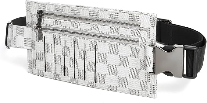 Luxury Travel Wallet – Hidden Money Belt, RFID-Blocking, Anti-Theft Passport Holder for Men & Women (White)