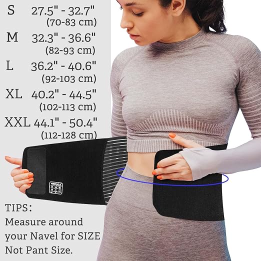 NEENCA Back Brace for Lower Back Pain Relief - Ergonomic Lumbar Support with Removable Steel Stays, Breathable Back Support Brace for Posture Correction, Sciatica, Herniated Disc, Scoliosis, Office Work, Lifting, Exercise (Black, X-Large)