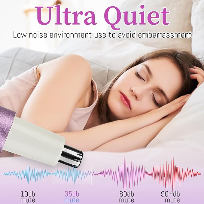 2026 Rechargeable Nose & Ear Hair Trimmer, Dual-Edge Blade Electric Clipper for Women Men, Facial & Eyebrow Hair Removal Tool, Powerful Motor, Painless, Easy to Clean (Multicolor)