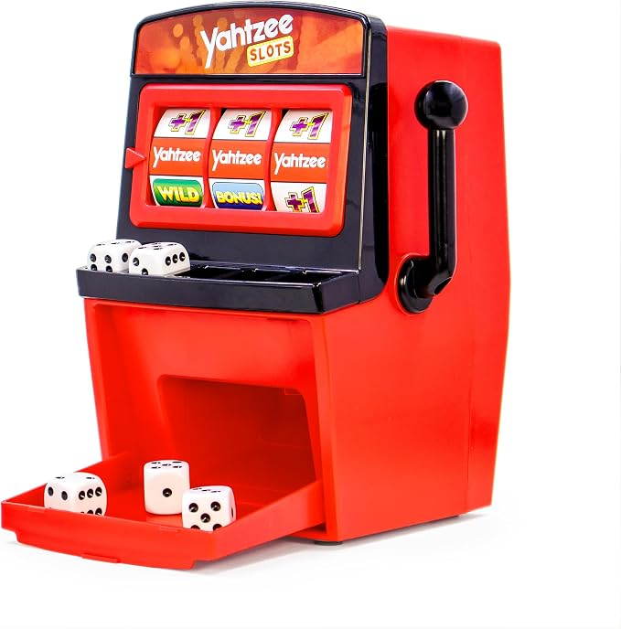 JOY FOR ALL Yahtzee Slots Game - Senior Friendly Dice & Slot Machine Combo - Easy to Read Score Sheet - Cognitive Activity for Older Adults & Families