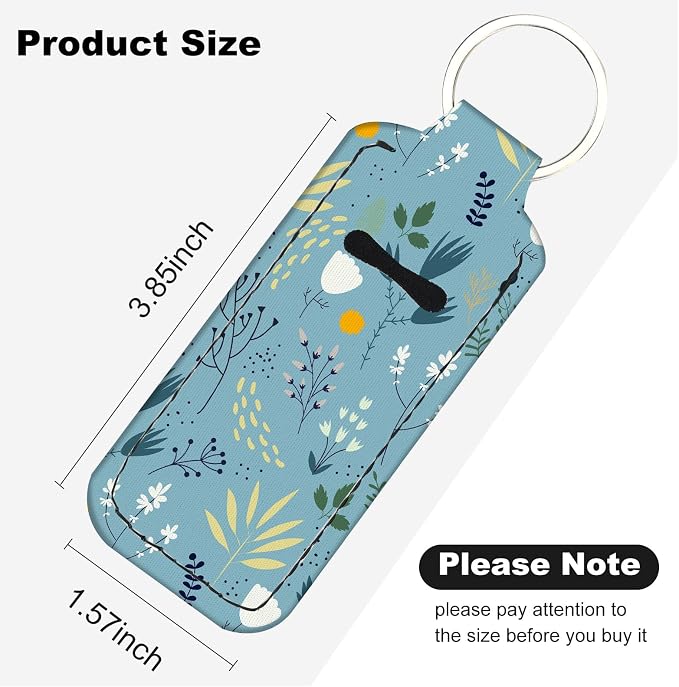 Chapstick Holder Keychain Lip Balm Holder with Clip