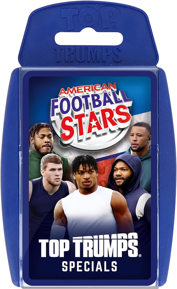Top Trumps Card Game American Football Stars - Family Games for Kids and Adults - Learning Games - Kids Card Games for 2 Players and More - Kid War Games - Card Wars - for 6 Plus Kids