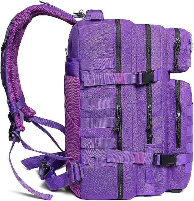 QT&QY 45L Military Tactical Backpacks Molle Army Assault Pack 3 Day Bug Out Bag Hiking Treeking Rucksack…
