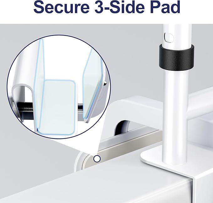 Adjustable Height Bathtub Handle Grab Bar, Bathtub Safety Rail & Shower Grab Bars for Seniors, Baby, Elderly, and Disabled, Fits 3"–7" Tub Walls, Waterproof Non-Slip Handle and Holds 300lbs