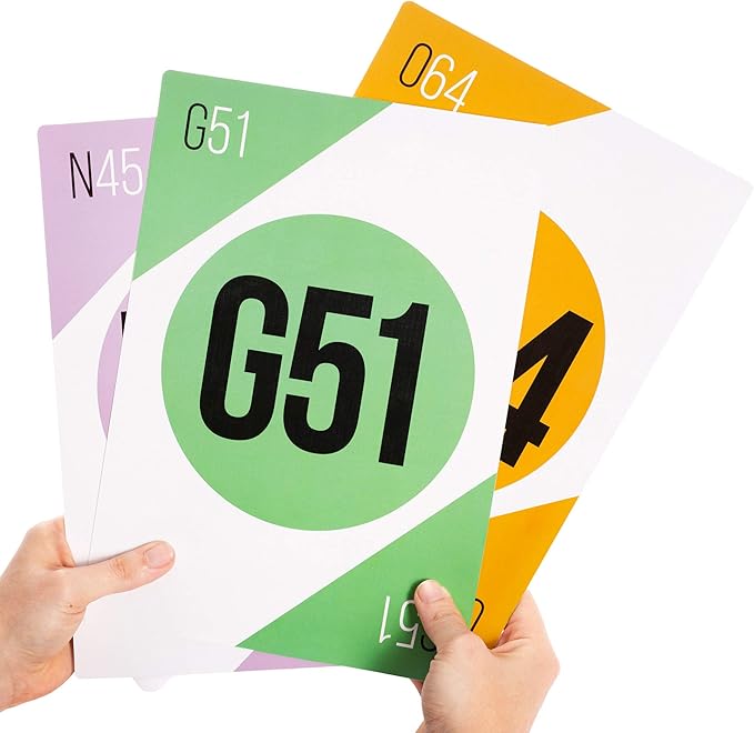 Royal Bingo Giant Calling Cards - Pack of 75 - High Visibility, 8.25" x 11.75" per Card-Replacement for Raffle and Balls