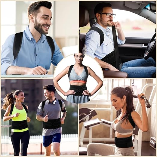 Posture Corrector for Men and Women,Adjustable Back Brace for Upper and Lower Back Pain Relief - Improve and Neck,Shoulder,Back Relieve XXL(42"-48")