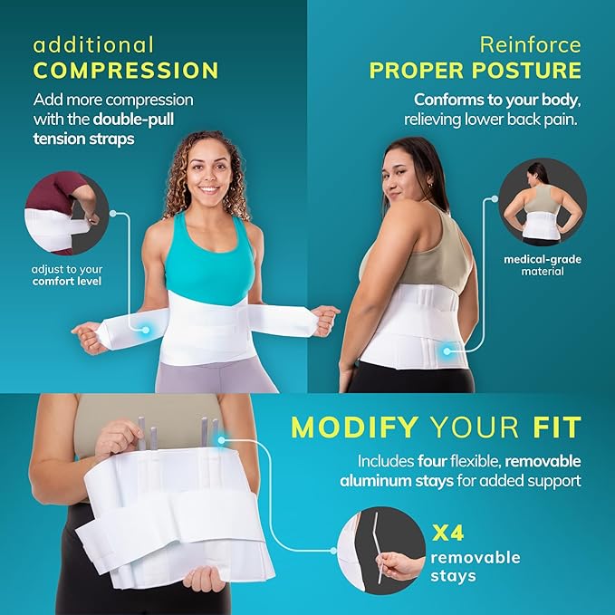 BraceAbility Plus Size Back Brace for Lower Back Pain - Bariatric Big and Tall Lumbar Back Support Belt Girdle for Injury Recovery and Pain Relief in Extra Large, Obese Women and Men (7XL)