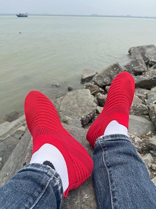 Adult Indoor House Slippers Socks Lightweight Non Slip Grip House Home Shoes for Women Men