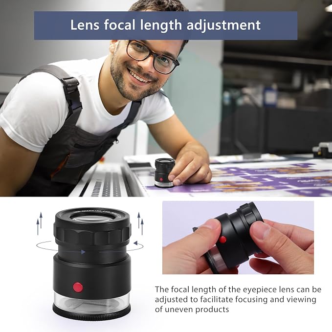 30X Loupe Magnifier Eye Loops Magnifying Glass Jewelry Coin Supplies | 30X,USB rechargeable,8 lights,portable,eye loupe,jewelry magnifier,currency,coin collection supplies,printers loupe