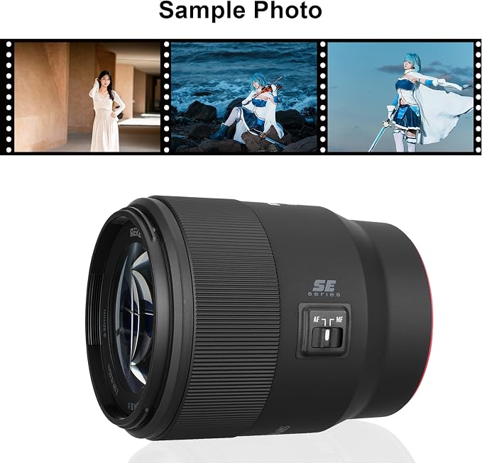 Meike 85mm f1.8 SE II Full Frame STM High Resolution 8K Auto Focus Medium-telephoto Lens Fixed Prime Portrait Lenses for Panasonic Lumix Sigma Camera S1 S1R S1H S5 FP FPL SL SL2 TL
