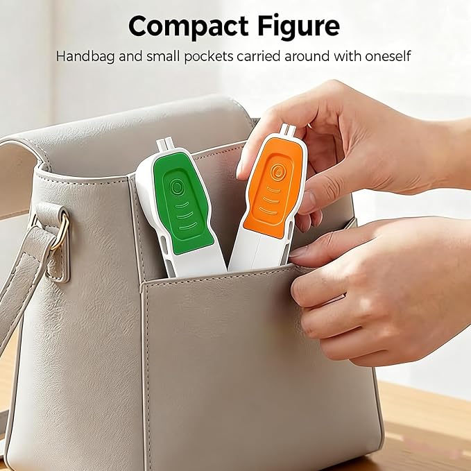 Portable Pill Popper Pill Taker Tool, 2nd Gen, 2-Size Opener w Storage No-Touch Extractor for Arthritis Seniors Travel