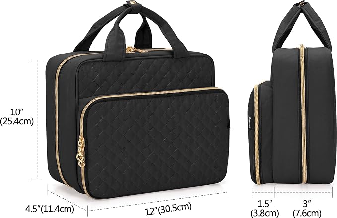 Damero Pill Bottle Organizer, Travel Medicine Bag Organizer, Black | Medicine Organizer and Storage for Pills, Vitamin, Fish Oil, Medical Supplements for Women and Men