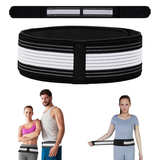 Waist Belt Sacroiliac Hip Belt, Lumbar Support Sciatica Pain Relief, Sacroiliac SI Joint - Lower Back Support Brace for Women and Men, Non-Slip and Adjustable & Breathable Back Pain Relief (Medium)