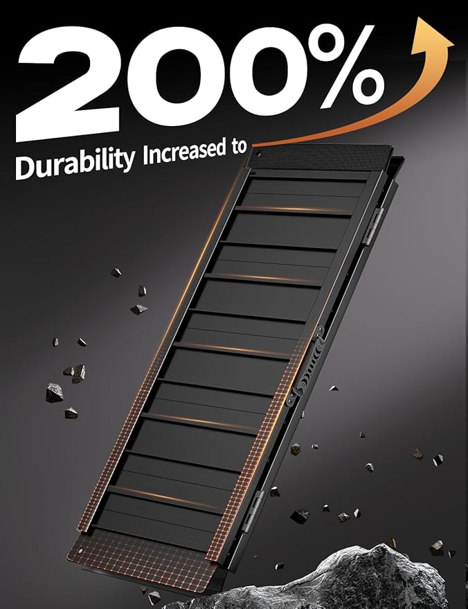 Black Aluminum Ramp 3FT, With Non-Slip Surface Wheelchair Ramp, Folding Portable Wheelchair Ramps for Home Steps,Scooter Ramp for Car, Stairs, Doorways, Curbs, 800 LBS Weight Capacity, 28.3" W x 36''L