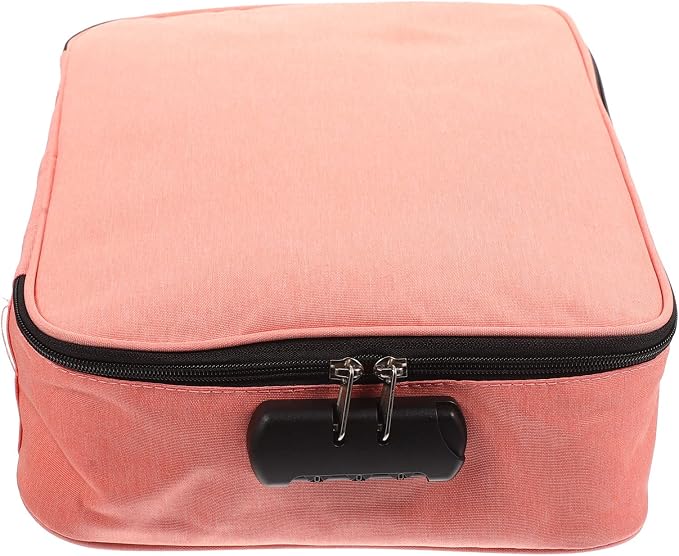 Tofficu File Box File Box File Box Fireproof Safe Document Organizer Box with Lock Fireproof Document Bag Certificate Storage Container File Box Fireproof Safe Fireproof Safe Fireproof Safe