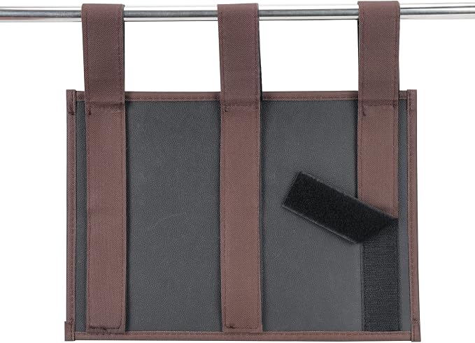 Zafit Hanging Bedside Caddy, Bedside Storage Organizer for Magazine, Phone, Remote control (Classic4 Pockets-Coffee)