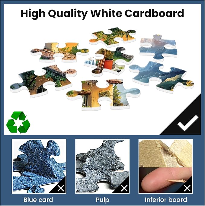Jigsaw Puzzles 300 Pieces for Adults,Village Puzzles 300 Pieces for Kids | Chicken Animal Puzzle Games,Mountains Cabin Countryside Jigsaw Puzzle Family Challenging Puzzle Gift Toy for Men Women