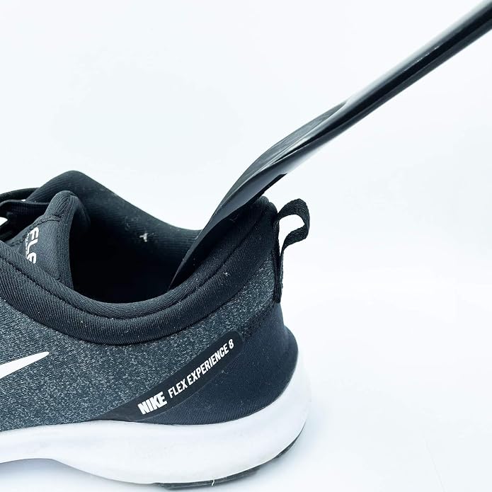 2 Pcs Mini Shoe Horns - Flexible Thermoplastic Shoe Helper, Compact & Portable for Travel, Home, or Office Storage