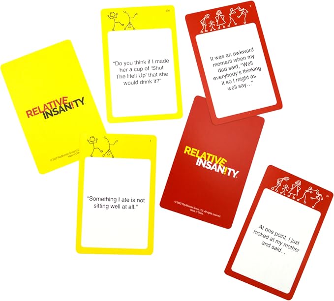 Relative Insanity by Jeff Foxworthy - Multi-Player Card Games for Family Night, Ages 14+