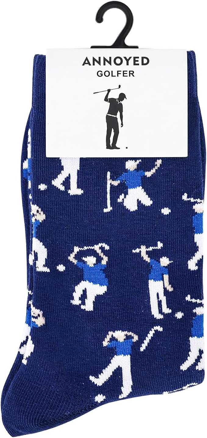 Golf Socks -Annoyed Golfer Novelty Socks Golf Gifts for Men, Fathers Day Gift for Dad Husband Stepdad