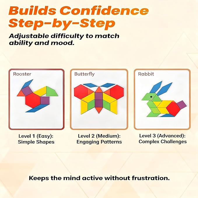 Dementia Activities for Seniors - 155 Pcs Large Size Wooden Memory Games for Seniors, Dementia Memory Care Gifts, 12 Double-Sided Pattern Cards & Storage Bag