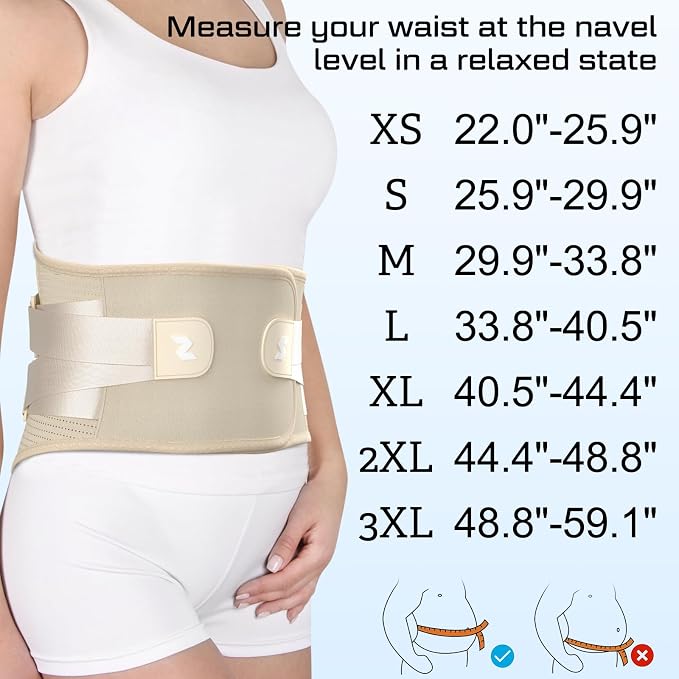 NEENCA Back Brace for Lower Back Pain Relief with Bionic Support System, Lumbar Support Belt for Women&Men with Lumbar Pad, Soft Breathable 3D Knit Fabric for Herniated Disc, Sciatica, Scoliosis -Skin