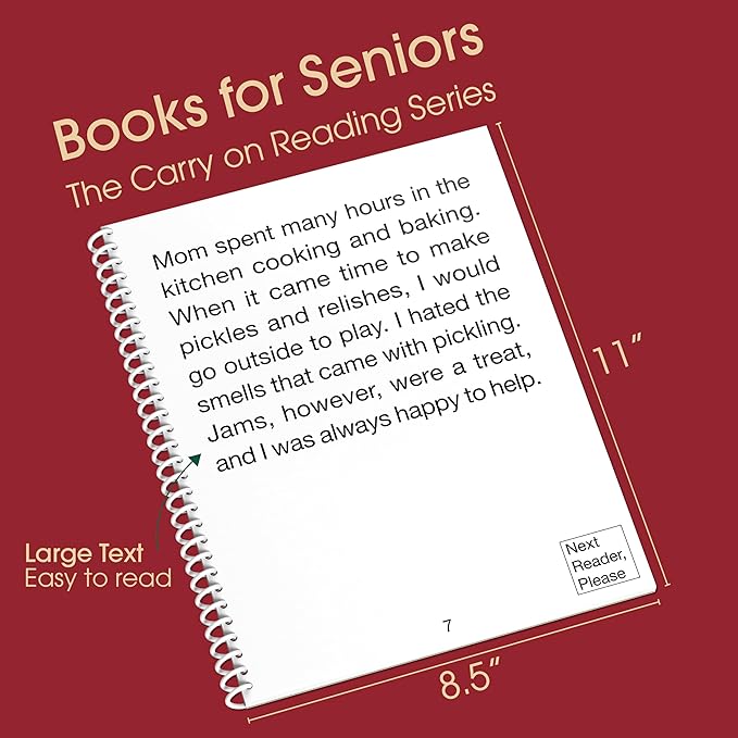 Keeping Busy Large Print Books for Seniors Funny Story Paperback Short Stories for Adults Dementia Books for Older Women & Men Dementia Activities to Keep Busy Alzheimers Activities (Set 2)