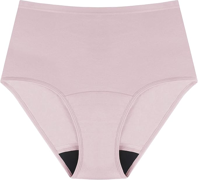 AIRCUTE Washable Urinary Incontinence Protective Underwear for Women Leak Proof Absorbent Reusable Panties 60ML 1 Pack (Dusk, Small)