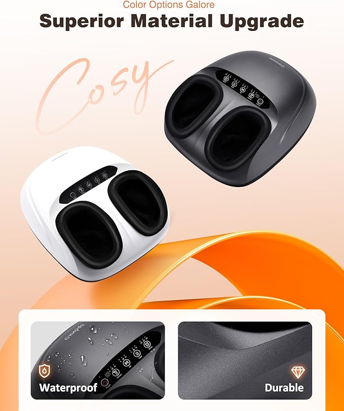 Shiatsu Foot Massager Machine with Heat & Remote, 2026 Upgraded Deep Kneading Feet Massager for Plantar Fasciitis & Neuropathy, 3 Heat Levels, Multi-Mode Massage, Auto-Off Timers, Gifts for Women Men