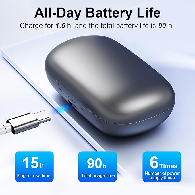 Hearing Aid for Seniors，OTC 32 Channel 5 Volume Hearing Amplifier with Rechargeable Case & Noise Cancelling Phones Sound Cleaner，Invisable Ergonomic Auto-On/Off Digital Hear Aid for Dryer Hear Loss