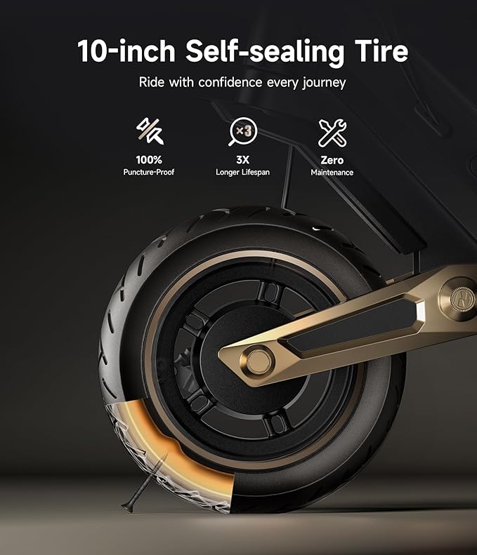 NAVEE GT3/ST3 Series Electric Scooter, 20/25 MPH Top Speed, 47/38/30 Miles Max Range, 1000W/1350W Motor with Dual Suspension, 10" Tires All Terrain, Heavy Duty, Foldable for Adults Teens (UL2272)
