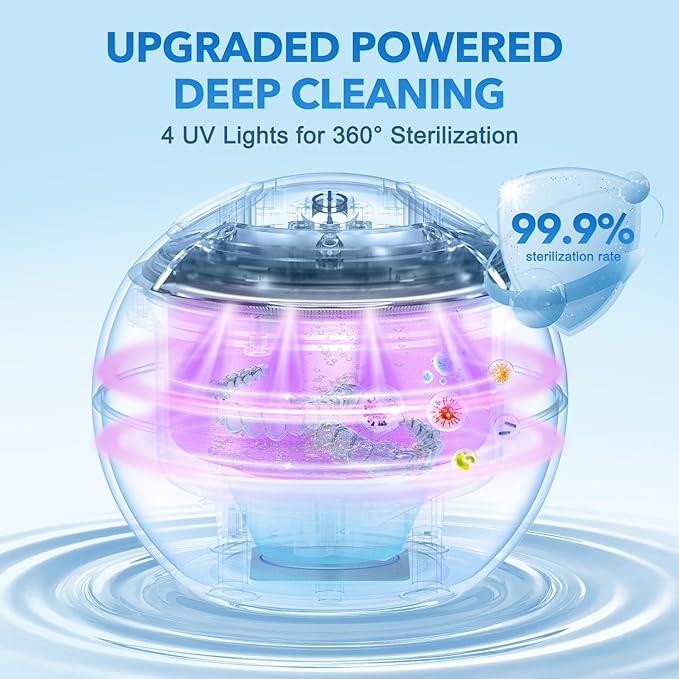 Dental Ultrasonic Retainer Cleaner - 48kHz Dental Cleaning Pod for Denture, Braces, Mouth Guard, Toothbrush Heads, Jewelry, 4 Modes Retainer Cleaner Machine with Digital Timer & 200ML,Black