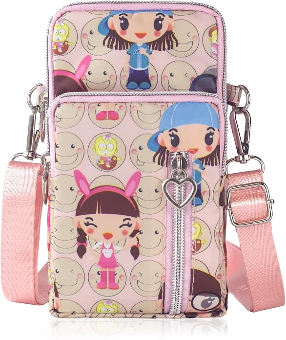 Small Crossbody Bag for Women - Mini Phone Purses with Crossbody Strap and Wallet - Nylon Arm Bag