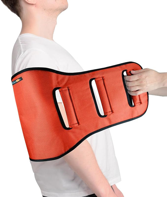 Transfer Belt Transfer Sling for Nursing Patients, Standing & Supports & Transfer Aids for Elderly, Gait Belt for Patient Care, Transfer Belt for Bedridden Patient (Orange)