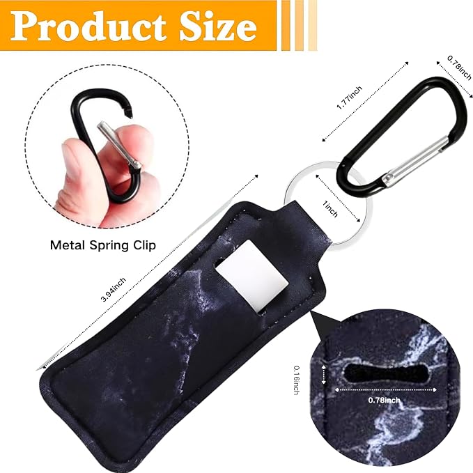 Chapstick Holder Key Chain Lipstick Holder Lip Balm Holder Keychain | Stocking Stuffers Gift, Compatible with Chapstick, Lip Balm and Lipstick, Bag Charm Accessories, Gifts for Women Friend