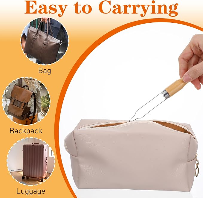 3 Pack Button Hook for Seniors | Button Assist Device with Easy-Grip Wooden Handle for Shirts, Coats, Assistance Products for Arthritis & Limited Dexterity