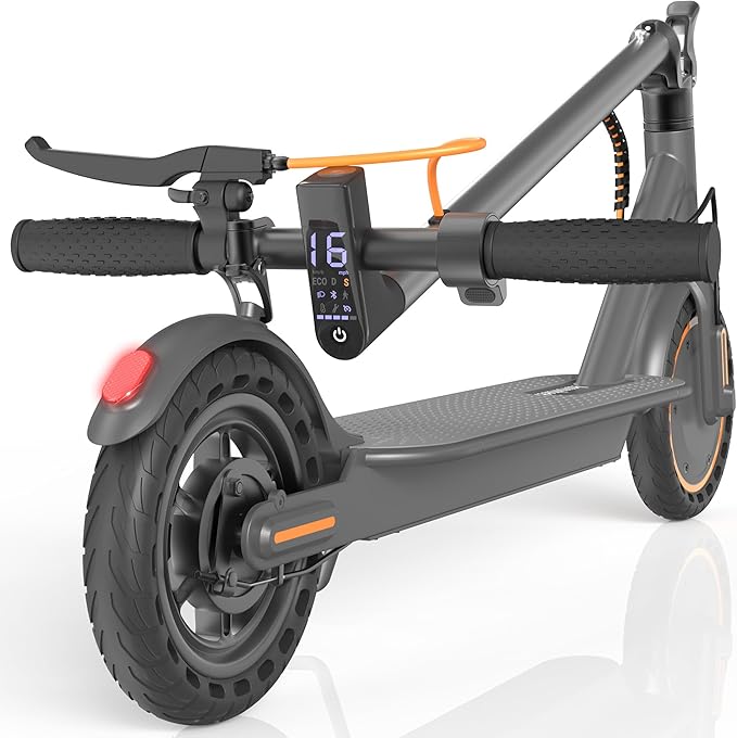 Electric Scooter for Adults, Folding E Scooter with 350W/500W Motor 16-24 Mph Top Speed, Max 15-60 Miles Long Range, 6.5''/8.5''/10''/14'' Solid Tires Commuting Scooters, Dual Brakes, APP