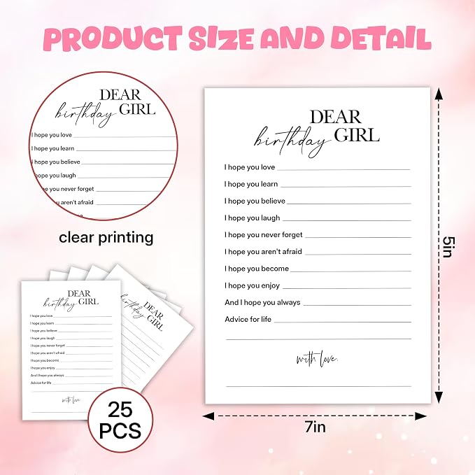 Birthday Party Game Cards for Adults, 25 Paper Icebreaker Game Cards for Birthday Celebrations, Interactive Party Game for Friends, Family & Coworkers - A02