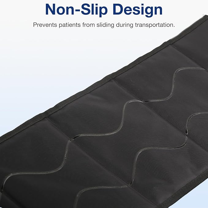 Transfer Sling for Seniors, Gait Belt for Elderly & Disabled, Patient Medical Aid Lift Assist with Handle Anti-Slip Pad Seatbelt, Mobility Lifting Strap for Home Bed Wheelchair Floor Device